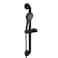 BRIGHT SHOWERS Stainless Steel Slide Bar Grab Rail Set Ada Compliant 5Spray Handshower with Slide Bar Kit Includes Handheld Shower Head and 69Inch Hose Matte Black