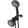 Hydroluxe 1753 Handheld Showerhead Rain Shower Combo High Pressure 24 Function 4 Face Dual 2 in 1 Shower Head System with Stainless Steel Hose Patented 3way Water Diverter in Oil Rubbed Bronze