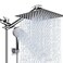 PinWin Shower Head Combo10 Inch High Pressure Rain Shower Head with 11 in Adjustable Extension Arm and 5 Settings HandheldPowerful Shower Spray Against Low Pressure Water with Long Hose