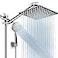 PinWin Shower Head Combo8 Inch High Pressure Rain Shower Head with 11 Inch Adjustable Extension Arm and 5 Settings Handheld Shower Head ComboPowerful Shower Spray Against Low Pressure Water with Long