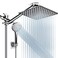 PinWin Shower Head Combo8 Inch High Pressure Rain Shower Head with 11 Inch Adjustable Extension Arm and 5 Settings Handheld Shower Head ComboPowerful Shower Spray Against Low Pressure Water with Long