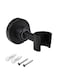 PHASAT Shower Head Holder Wall Mount SUS304 Stainless Steel Shower Wand HolderAdjustable Handheld Shower Head Bracket Holder Matte BlackA13021B