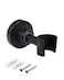 PHASAT Shower Head Holder Wall Mount SUS304 Stainless Steel Shower Wand HolderAdjustable Handheld Shower Head Bracket Holder Matte BlackA13021B