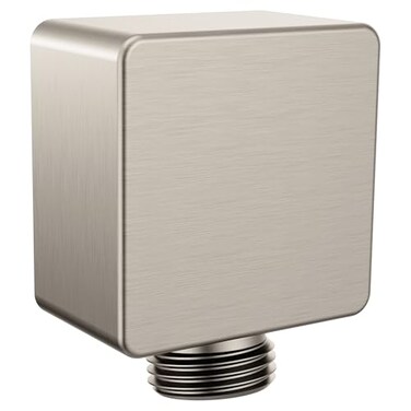 Moen A721SRN Square Drop Ell Handheld Shower Wall Connector Spot Resist Brushed Nickel