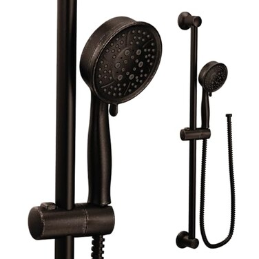 Moen Oil Rubbed Bronze EcoPerformance Handheld Showerhead with 69InchLong Hose Featuring 30Inch Slide Bar 3667EPORB