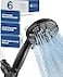 HOPOPRO 6Mode High Pressure Handheld Shower Head Set Consumer Reports Recommended High Flow Hand Held Showerhead with 59 Inch Hose Bracket Teflon Tape Rubber Washers