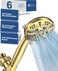 HOPOPRO 6Mode High Pressure Handheld Shower Head Set Consumer Reports Recommended High Flow Hand Held Showerhead with 59 Inch Hose Bracket Teflon Tape Rubber Washers
