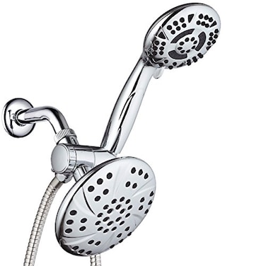 AquaDance High Pressure 6inch 6Setting Premium Rain Shower Head by for the Ultimate Shower Spa Experience Officially Independently Tested to Meet Strict US Quality Performance Standards