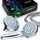 AquaDance AntimicrobialAntiClog HighPressure 30setting Shower Combo by with Microban Nozzle Protection from Growth of Mold Mildew Bacteria for Stronger Shower Aqua Blue