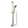Moen 90 Degree Brushed Nickel Modern EcoPerformance Handshower Handheld Shower with 30Inch Slide Bar and 69Inch Metal Hose S3879EPBN
