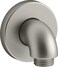 KOHLER 22172BN Purist Stillness WallMount Supply Elbow with Check Valve for Handshower Hose Handheld Shower Elbow Vibrant Brushed Nickel