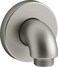 KOHLER 22172BN Purist Stillness WallMount Supply Elbow with Check Valve for Handshower Hose Handheld Shower Elbow Vibrant Brushed Nickel
