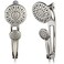 AquaDance HighPressure 48Mode 3Way Shower Spa Combo with Adjustable 18Inch Extension Arm Brushed Nickel
