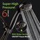 AquaDance High Pressure 6Setting Oil Rubbed Bronze Handheld Shower Head with Stainless Steel Hose Officially Independently Tested to Meet Strict US Quality Performance Standards