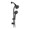 UCLIMAA High Pressure 48Settings Shower Head with Handheld ShowerDrillFree 3Way Diverter for Easy ReachAdjustable Height Slide Bar Dual Shower Head Combo Set Matte Black