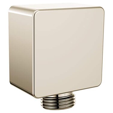Moen A721NL Square Drop Ell Handheld Shower Wall Connector Polished Nickel