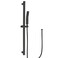 BEIYI Matte Black Handheld Shower with Slide Bar Square Handheld Shower Head with Hose HighPressure Shower Head with 29 Long Slide Bar Combo Adjustable Height