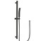 BEIYI Matte Black Handheld Shower with Slide Bar Square Handheld Shower Head with Hose HighPressure Shower Head with 29 Long Slide Bar Combo Adjustable Height