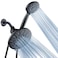 AquaDance 7 Premium High Pressure 3Way Rainfall Combo for The Best of Both Worlds Enjoy Luxurious Rain Showerhead and 6Setting Hand Held Shower Separately or Together Matte Black Finish