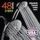AquaDance 7 Premium High Pressure 3Way Rainfall Combo for The Best of Both Worlds Enjoy Luxurious Rain Showerhead and 6Setting Hand Held Shower Separately or Together Matte Black Finish