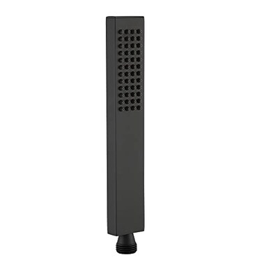 Asyas Square Solid Brass Hand Held Shower Head Black