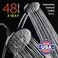 AquaDance for California 7 Premium High Pressure 3Way Rainfall Combo for Best of Both Worlds Luxury 6Setting Rain Showerhead and Hand Held Shower Separately or Together Matte Black Finish