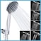 Briout Filtered Shower Head with Handheld High Pressure 5 Spray Mode Showerhead with Hose Bracket Filter for Hard Water