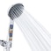 Briout Filtered Shower Head with Handheld High Pressure 5 Spray Mode Showerhead with Hose Bracket Filter for Hard Water