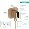 hansgrohe Handheld Shower Wall Outlet 12inch Thread Connection in Brushed Bronze 26887141