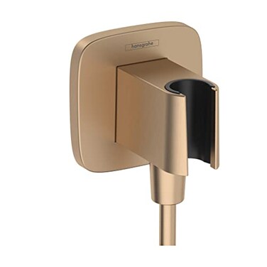 hansgrohe Handheld Shower Wall Outlet 12inch Thread Connection in Brushed Bronze 26887141