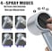 YOUMEIYUAN High Pressure Shower Head with Handheld with Pause Switch 4 Spray Modes Water Saving ShowerheadShowerhead Set with Hose Bracket and Cotton Filter blue