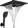 ELLOALLO ELLOALLO Rain Shower Head with Handheld Spray Rainfall Shower Head Combo with 60 Hose Adjustable Dual Showerhead Set with 3Way Diverter Matte Black