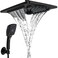 ELLOALLO ELLOALLO Rain Shower Head with Handheld Spray Rainfall Shower Head Combo with 60 Hose Adjustable Dual Showerhead Set with 3Way Diverter Matte Black