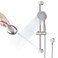 LOCALAND Hand Shower with Slide Bar High Pressure 10 Setting Handheld Shower Head Adjustable Height 24 Slide Bar Wall Supply Elbow and 66ft Extra Long Shower Hose Brushed Nickel