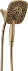 Delta 4Setting In2ition 2in1 Dual Shower Head with HandHeld Spray Brushed Gold Detachable Shower Head with Hose Showerhead 175 GPM Flow Rate Champagne Bronze 58498CZ