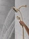 Delta 4Setting In2ition 2in1 Dual Shower Head with HandHeld Spray Brushed Gold Detachable Shower Head with Hose Showerhead 175 GPM Flow Rate Champagne Bronze 58498CZ