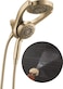 Delta 5Setting HydroRain 2in1 Dual Shower Head with ProClean Spray Brushed Gold High Pressure Shower Head with Handheld Spray 175 GPM Flow Rate Champagne Bronze 75419CZ