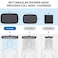 G-Promise GPromise All Metal 14 Inch Rain Shower Head with Massage Mode Handheld Spray Combo 3Way Diverter with Pause Setting Full Body Coverage Modern Bathroom Upgrade Matte Black