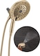 Delta 6Setting In2ition 2in1 Dual Shower Head with Handheld High Pressure ProClean Spray Brushed Gold Detachable Shower Head with Hose 175 GPM Flow Rate Champagne Bronze 75655CZ