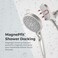Pfister HydroFuse Handheld Shower Head with Magnetic Docking 6Function High Pressure Showerhead 25 GPM Flow Rate Spot Defense Brushed Nickel Finish 016HFM01GS