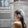 G-Promise GPromise All Metal 16 Inch Rain Shower Head with Massage Mode Handheld Spray Combo 3Way Diverter with Pause Setting Full Body Coverage Modern Bathroom Upgrade Chrome