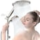 KAIYING Dual Shower Heads with Handheld Spray Combo High Pressure Modern Rain Shower Head with 9Mode Handheld Showerhead Double Rainfall Shower Head with 79Inch Hose Brushed Nickel