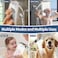 KAIYING Dual Shower Heads with Handheld Spray Combo High Pressure Modern Rain Shower Head with 9Mode Handheld Showerhead Double Rainfall Shower Head with 79Inch Hose Brushed Nickel