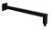Aquaiaw Square Shower Arm and AntiScratch ORing Flange 16 inch Solid Brass Soldered 90 Degree Drop Both Soldered 12 NPT Tapered Threads Wall Rain Shower Head Extension Arm Matte Black