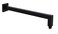 Aquaiaw Square Shower Arm and AntiScratch ORing Flange 16 inch Solid Brass Soldered 90 Degree Drop Both Soldered 12 NPT Tapered Threads Wall Rain Shower Head Extension Arm Matte Black