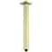 BESTILL 12 Inch Brushed Gold Ceiling Mount Shower Arm and Flange Square Rain Shower Head Arm