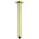 BESTILL 12 Inch Brushed Gold Ceiling Mount Shower Arm and Flange Square Rain Shower Head Arm
