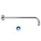 NearMoon Shower Arm Extra Extension Arm with Flange Stainless Steel WallMounted Showerhead Extender Pipe 15 Inch Chrome Finish