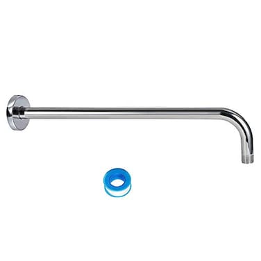 NearMoon Shower Arm Extra Extension Arm with Flange Stainless Steel WallMounted Showerhead Extender Pipe 15 Inch Chrome Finish