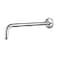OFFO Shower Arm with Flange 12 in Brushed Nickel Wall Mount Replacement Angle Shower Head Arm WallMounted For Fixed Shower Head Handheld Showerhead